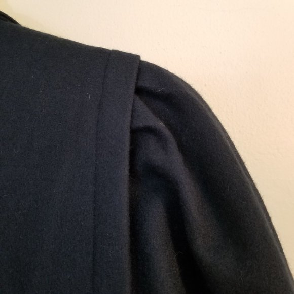 Worthington Vintage Wool Blend Double Breasted Trench Coat Pockets 80s 16P - Picture 6 of 9